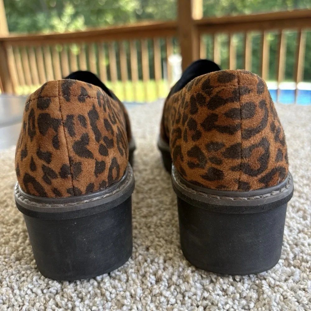 Clarks Airabell Mid Leopard Print Wedges Women's 8 M UK 5.5 D